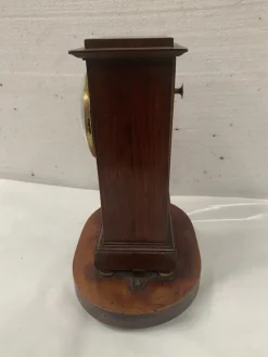 Pamono Mahogany Clock with Wire Movement, 19th Century><noscript><img width=