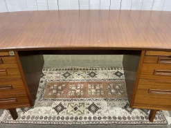 Pamono Mahogany Executive Desk, 1960s><noscript><img width=