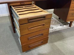 Pamono Mahogany Executive Desk, 1960s><noscript><img width=