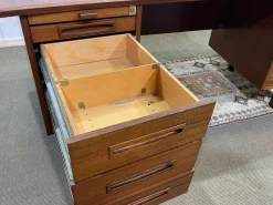 Pamono Mahogany Executive Desk, 1960s><noscript><img width=