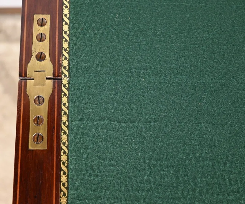 Pamono Mahogany Games Tables by H.J. Linton, 1920, Set of 2> Game Tables