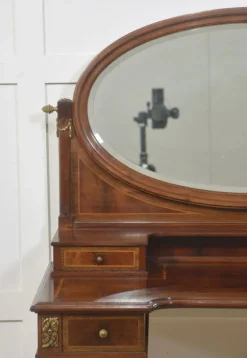 Pamono Mahogany Inlaid Dressing Table, 1890s><noscript><img width=