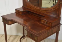 Pamono Mahogany Inlaid Dressing Table, 1890s><noscript><img width=
