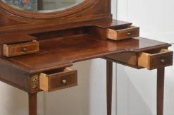 Pamono Mahogany Inlaid Dressing Table, 1890s><noscript><img width=