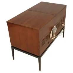 Pamono Mahogany Radio, TV & Record Player, 1970s><noscript><img width=