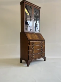 Sale Pamono Mahogany Secretaire by Reprodux Bevan Funnell Ltd., 1960s