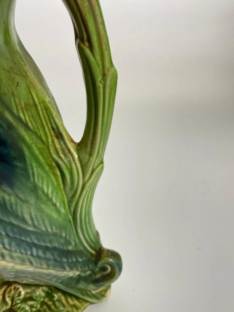 Pamono Majolica Duck Mallard Pitcher, About 1900s> Bottles, Carafes & Jugs