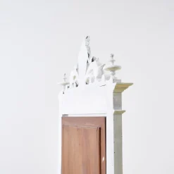 Pamono Make-Up Cabinet with Mirror and Marble, 1900s><noscript><img width=
