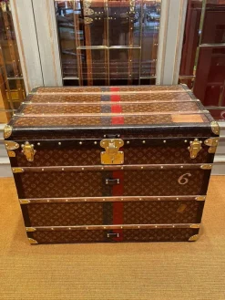 Sale Pamono Malle Haute Trunk in Monogram Canvas from Louis Vuitton, Paris, 1910