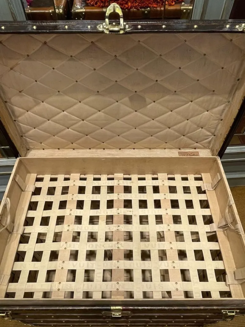 Sale Pamono Malle Haute Trunk in Monogram Canvas from Louis Vuitton, Paris, 1910