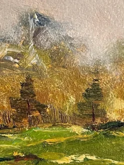 Pamono Manfredi, Mountain Landscape, 20th Century, Oil Painting on Panel><noscript><img width=