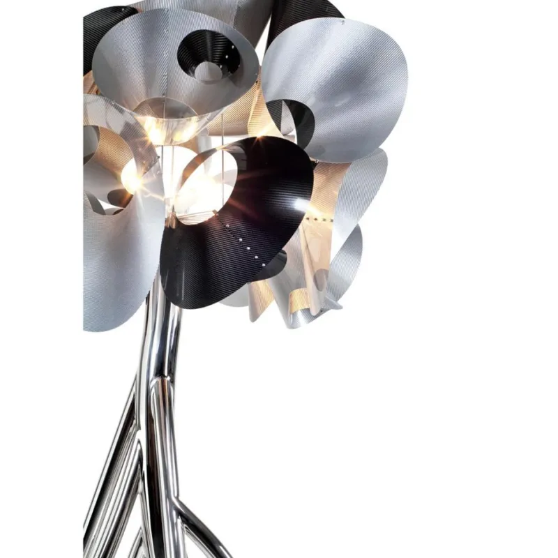 Pamono Mangrovia EM Floor Lamp in Galvanized Gold Aluminum by Barberini & Gunnell> Floor Lamps|Floor Lamps