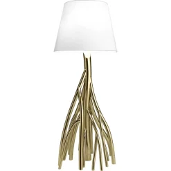 Outlet Pamono Mangrovia Floor Lamp in Colored Stainless Steel and Linen by Barberini & Gunnell