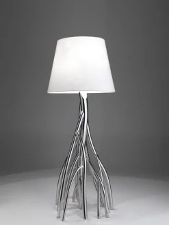 Outlet Pamono Mangrovia Floor Lamp in Colored Stainless Steel and Linen by Barberini & Gunnell