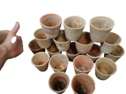 Pamono Manises XVII Flowerpots, Set of 15> Planters And Jardiniere