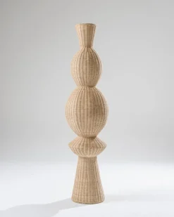 Pamono Manon Column in Rattan from Heaps & Woods, 2010s> Pedestals And Columns