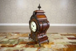 Pamono Mantel Clock in Walnut Case from Lenzkirch, 1890s> Clocks