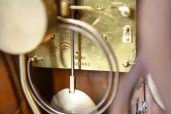 Pamono Mantel Clock in Walnut Case from Lenzkirch, 1890s><noscript><img width=