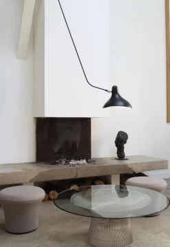 New Pamono Mantis BS4 L Ceiling Lamp by Bernard Schottlander