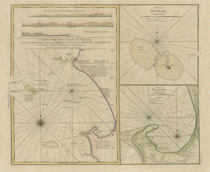 Pamono Map of British Spice Trading, 1797> Wall Decor
