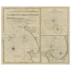 Pamono Map of British Spice Trading, 1797> Wall Decor