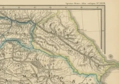 Pamono Map of Crossroads from Albania to Assyria, 1880><noscript><img width=