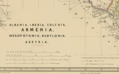 Pamono Map of Crossroads from Albania to Assyria, 1880><noscript><img width=
