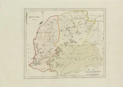 Pamono Map of Friesland Province by Von Reilly, 1791> Wall Decor