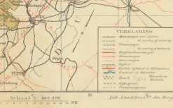 Outlet Pamono Map of Limburg, 1914