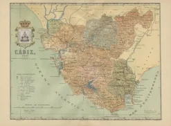 Best Pamono Map of Nautical Crossroads of the Atlantic and Mediterranean, 1901