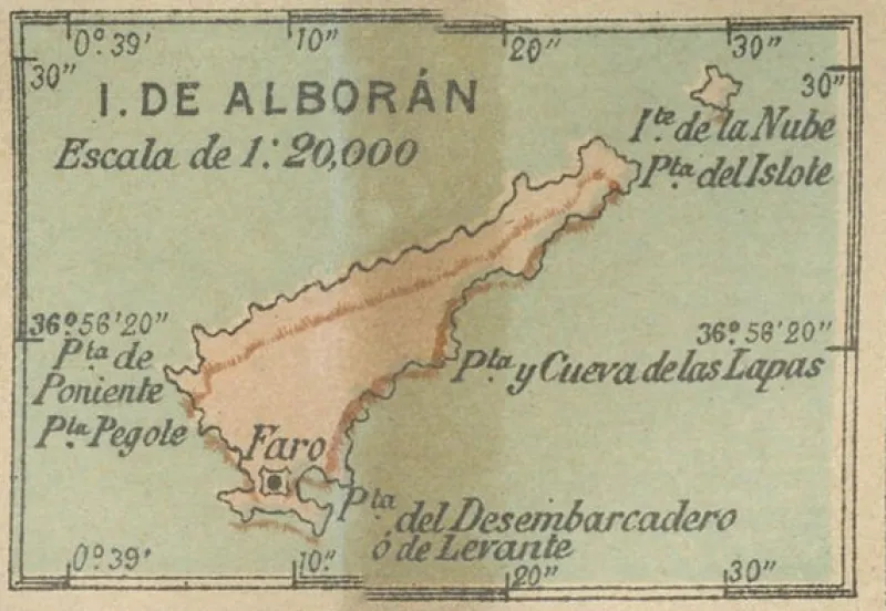 Pamono Map of Spanish Possessions in North Africa, 1903> Wall Decor
