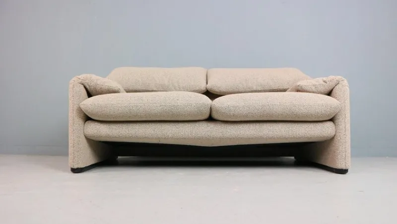 Pamono Maralunga 2-Seater Sofa by Vico Magistretti for Cassina, 1970> Couches & Sofas