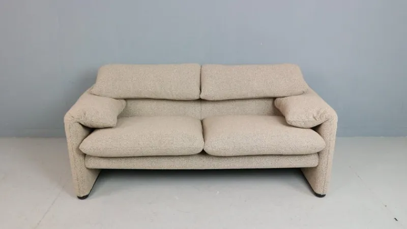 Pamono Maralunga 2-Seater Sofa by Vico Magistretti for Cassina, 1970> Couches & Sofas