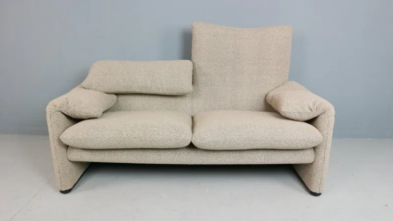 Pamono Maralunga 2-Seater Sofa by Vico Magistretti for Cassina, 1970> Couches & Sofas