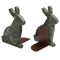 Clearance Pamono Marble and Steel Bunny Bookends by Alessandra Grasso, Set of 2