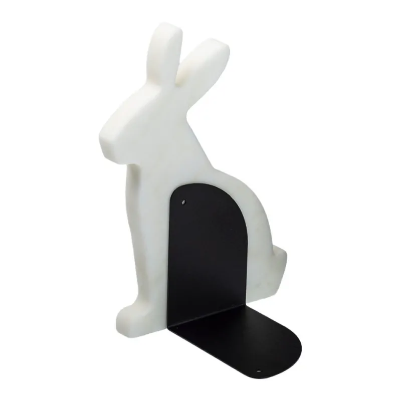 Discount Pamono Marble and Steel Bunny Bookends by Alessandra Grasso, Set of 2