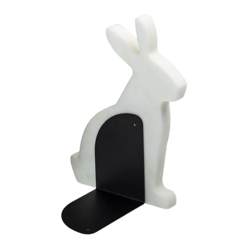 Discount Pamono Marble and Steel Bunny Bookends by Alessandra Grasso, Set of 2