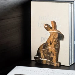 Pamono Marble and Steel Bunny Bookends by Alessandra Grasso, Set of 2> Bookends
