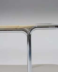 Pamono Marble and Tubular Metal Coffee Table, 1970s><noscript><img width=