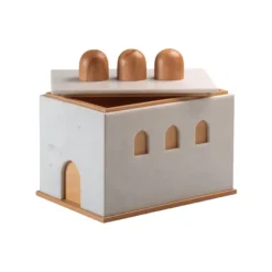 New Pamono Marble and Wood Quba Box by Gabriele D'angelo for Kimano