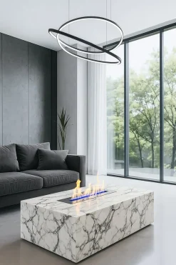 Pamono Marble Coffee Table in Arabescato by Andrea Grasso><noscript><img width=