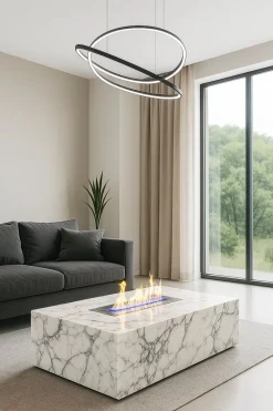 Pamono Marble Coffee Table in Arabescato by Andrea Grasso><noscript><img width=