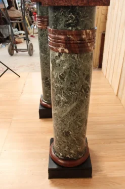 Pamono Marble Columns, Set of 2><noscript><img width=
