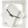 Best Pamono Marble One Cut Table Clock by Moreno Ratti