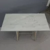 Clearance Pamono Marble Topped Garden Table on Cast Iron Frame
