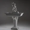 Pamono Marble Wall Fountain with Satyr, 19th Century> Garden Accessories