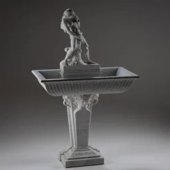 Pamono Marble Wall Fountain with Satyr, 19th Century> Garden Accessories