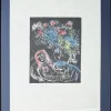 Pamono Marc Chagall, Couple sur fond noir, 1974, Lithograph> Abstraction|Prints & Multiples