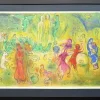 Pamono Marc Chagall, Daphnis et Chloé, Planche XLI, 1961, Lithograph> Abstraction