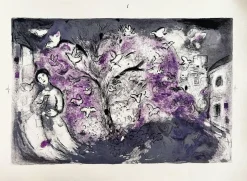 Pamono Marc Chagall, Daphnis et Chloé, Planche XXVI, 1961, Lithograph><noscript><img width=
